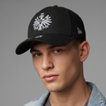 Official Eintracht Frankfurt New Era 9FORTY Thrifted Cap - Black Adjustable Football Hat