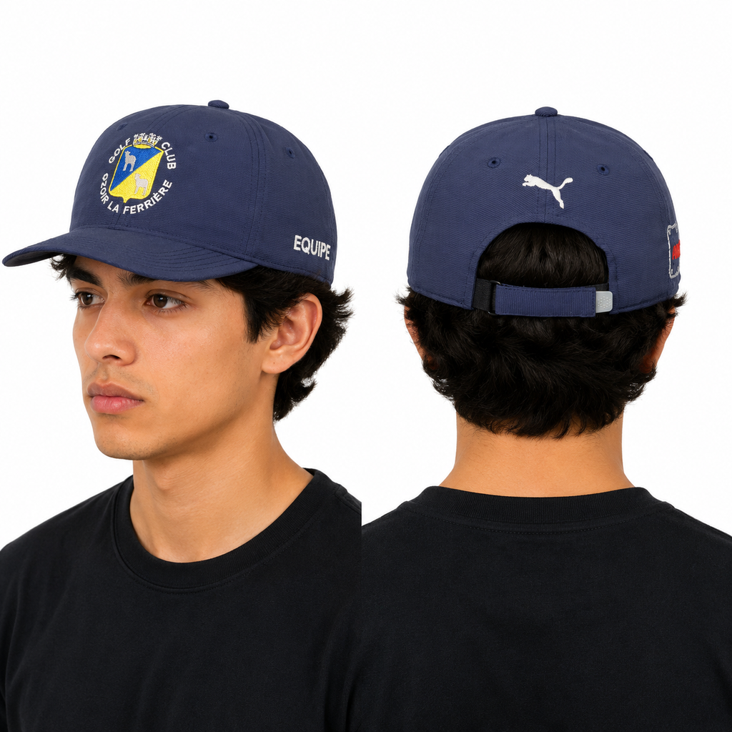 Puma Golf "Ozoir La Ferrière" Navy Blue Performance Thrifted Cap