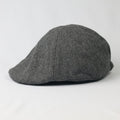 Zara Man Charcoal Grey Wool Blend Flat Thrifted Cap- Woolen