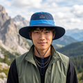 Vintage ALETEO Technical Boonie Hat - Two-Tone Blue Outdoor Sun Cap