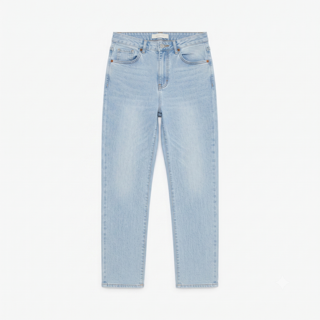 Thrifted 8 Seconds Light Wash Straight Leg Denim Pants Waist:28/ J1114