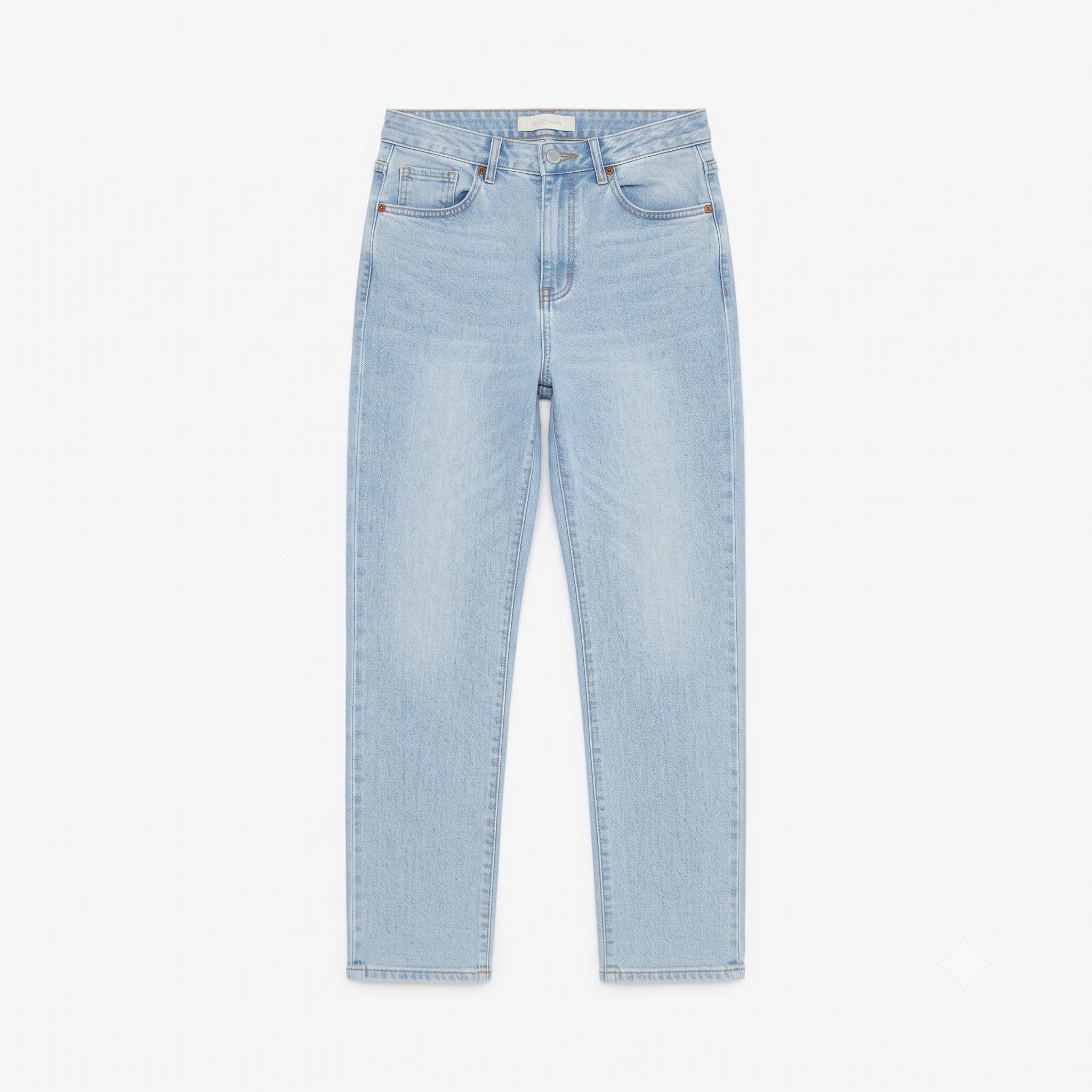 Thrifted 8 Seconds Light Wash Straight Leg Denim Pants Waist:28/ J1114