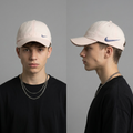 Thrifted Nike Pastel Pink Dad Hat with Side Swoosh | 10762