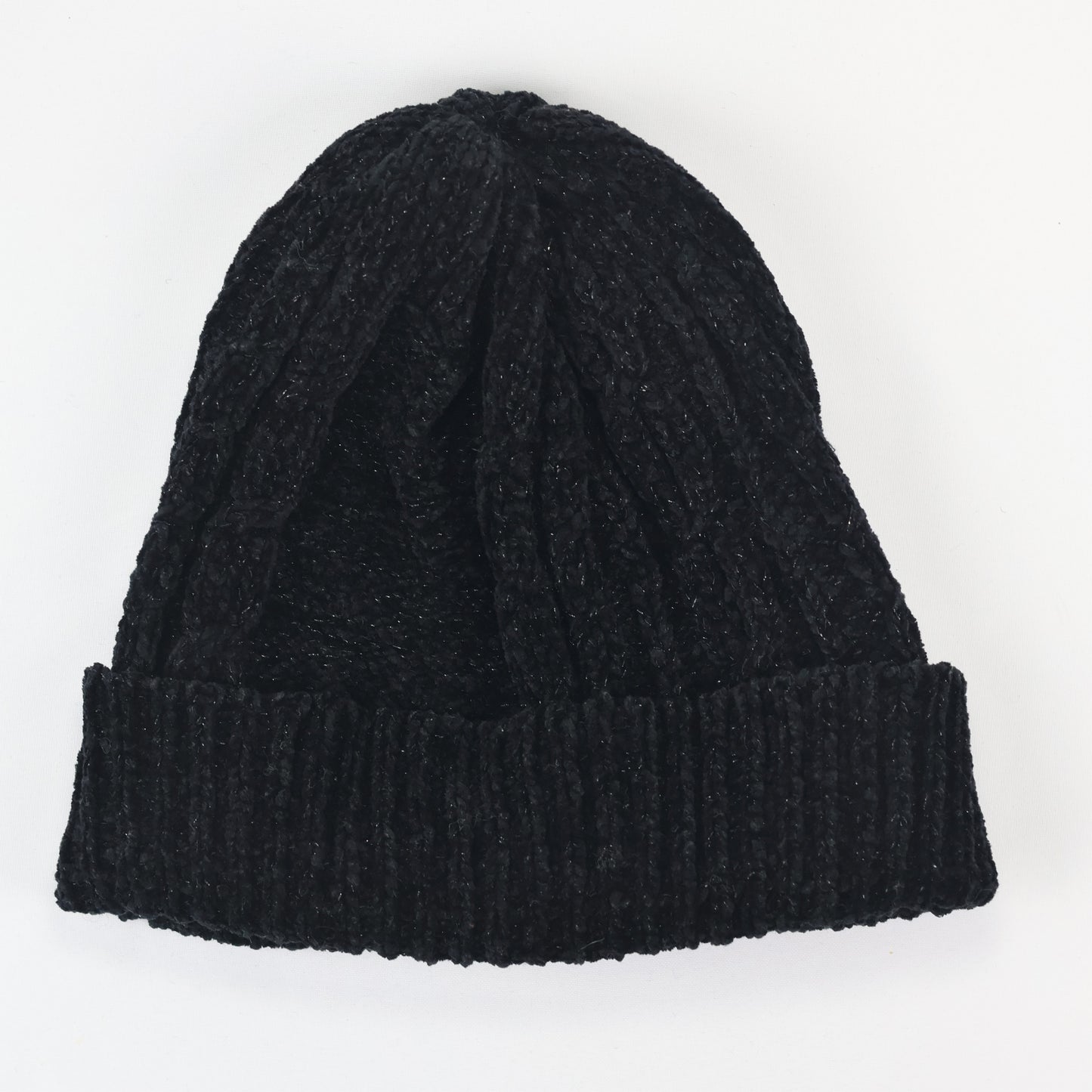 Premium Black Thrifted Beanie – Minimalist Casual Winter Headwear