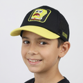 Thrifted SpongeBob Character Graphic Black Yellow Trucker Cap