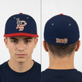Vintage Zephyr Knights American Flag Embroidered Fitted Hat