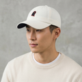 Minimalist Black Ghost Icon Thrifted Baseball Cap - Semblance by Ziosongzio