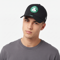 New Era 9FIFTY Boston Celtics Cap - Thrifted Black Snapback with Side Panel Print