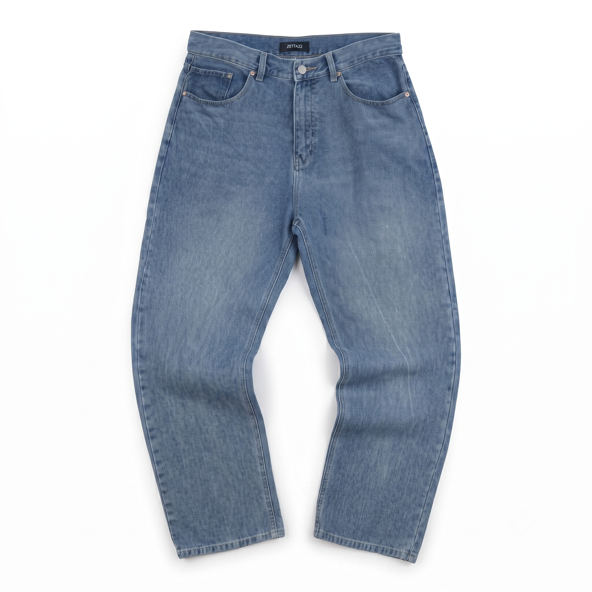 Thrifted Zetta22 Men's Blue Wide Leg Jeans 32 Waist/ J1034