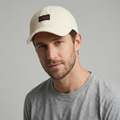 Official fun.da.mentalist Corduroy Dad Thrifted Hat - Cream Beige Unisex Sport Cap