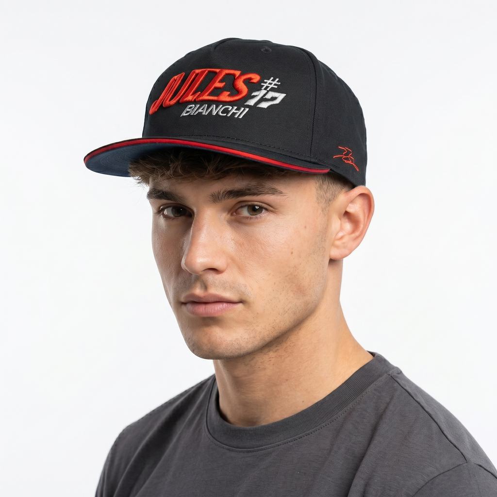 Vintage Jules Bianchi #17 Tribute Cap | Black & Red F1 Racing Hat