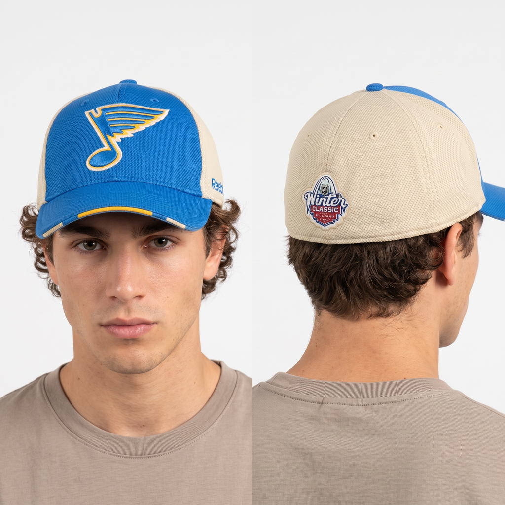 Reebok St. Louis Blues Winter Classic Flexfit Thrifted Hat (Size 58-60cm)
