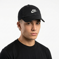 Vintage Nike Classic Swoosh Black Adjustable Strapback Baseball Cap | 11030