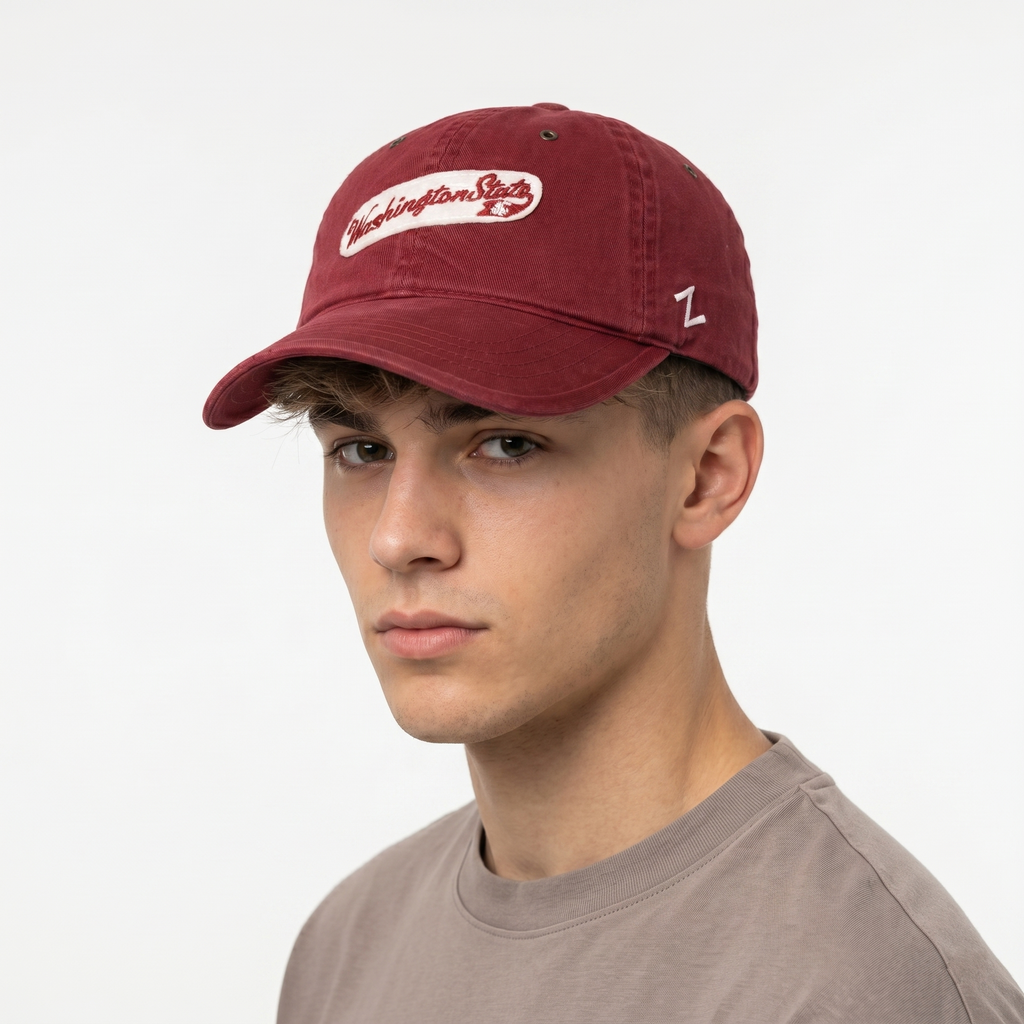 Thrifted Washington State Cougars WSU Maroon Zephyr Z Dad Hat