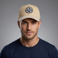 H&M Men NYC District Patch Khaki Thrifted Baseball Cap