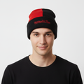 Official Mitchell & Ness Black Cuff Thrifted Beanie – Classic Script Streetwear Hat
