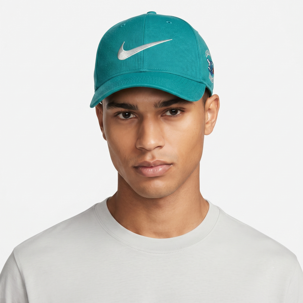 Classic Nike Team Sports Charlotte Hornets Cap - Thrifted Teal Green NBA Snapback