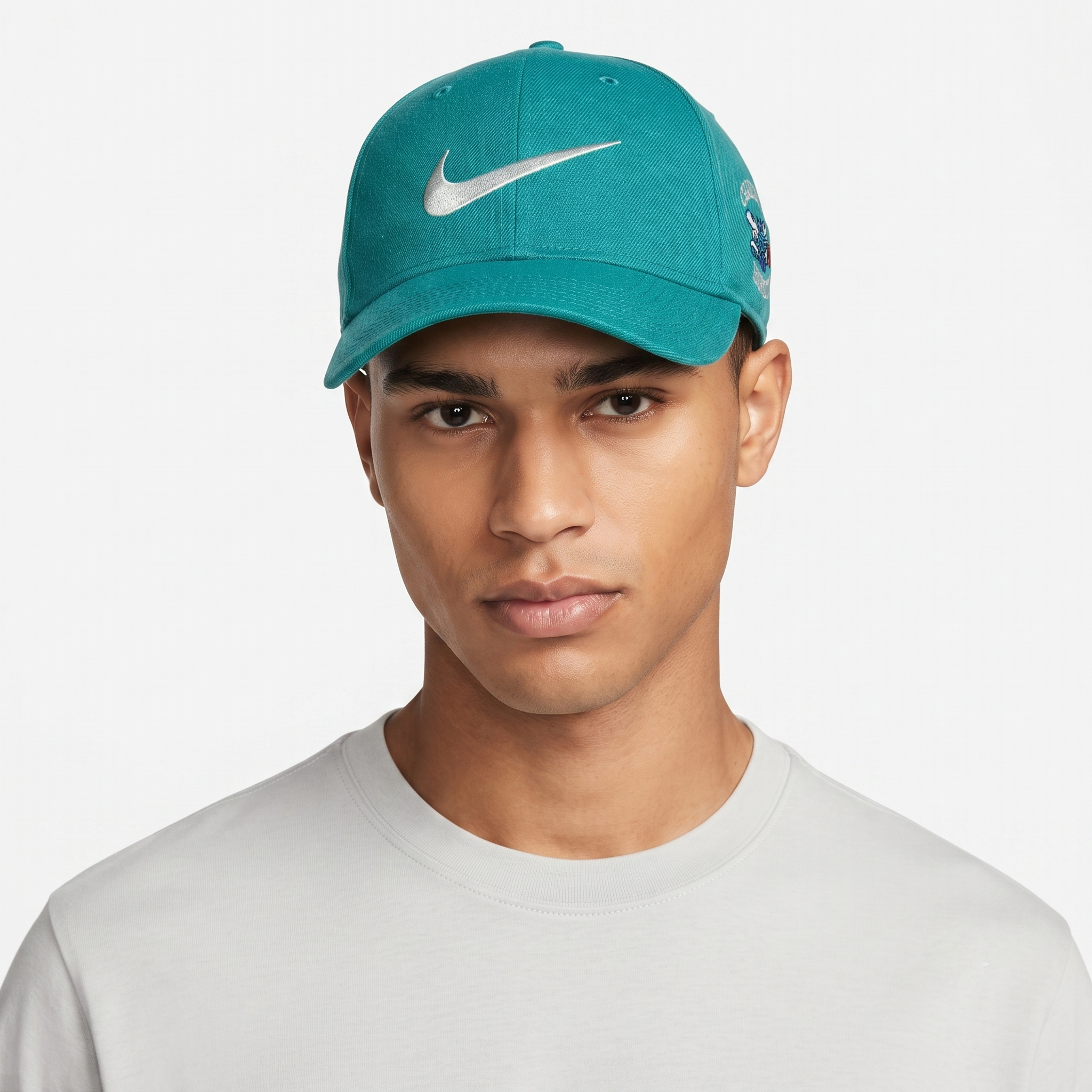 Classic Nike Team Sports Charlotte Hornets Cap - Thrifted Teal Green NBA Snapback