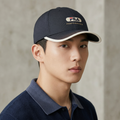 FILA Performance Embroidered Thrifted Sports Cap - Navy Blue & Cream