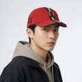 Vintage Hang Ten Red Athletic Thrifted Cap - Racing Stripe Snapback - 59cm