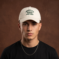 Retro Brooklyn New York Embroidered Hat - Cream & Forest Green Cap