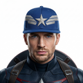 Official Marvel Captain America Uniform Logo Thrifted Hat