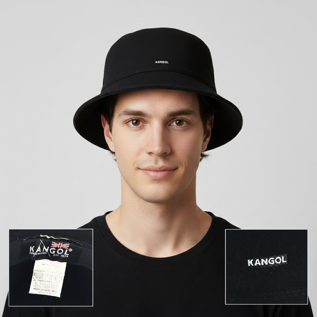 Kangol Men's Bermuda Casual, Scarlet, Black Thrifted Hat