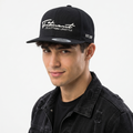 Vintage Fitment "It's a Lifestyle" Snapback | Yupoong Black Flat Brim Hat