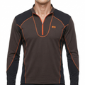 Men’s K2 Outdoor Performance Thrifted Quarter-Zip - Technical Climbing Gear - Brown
