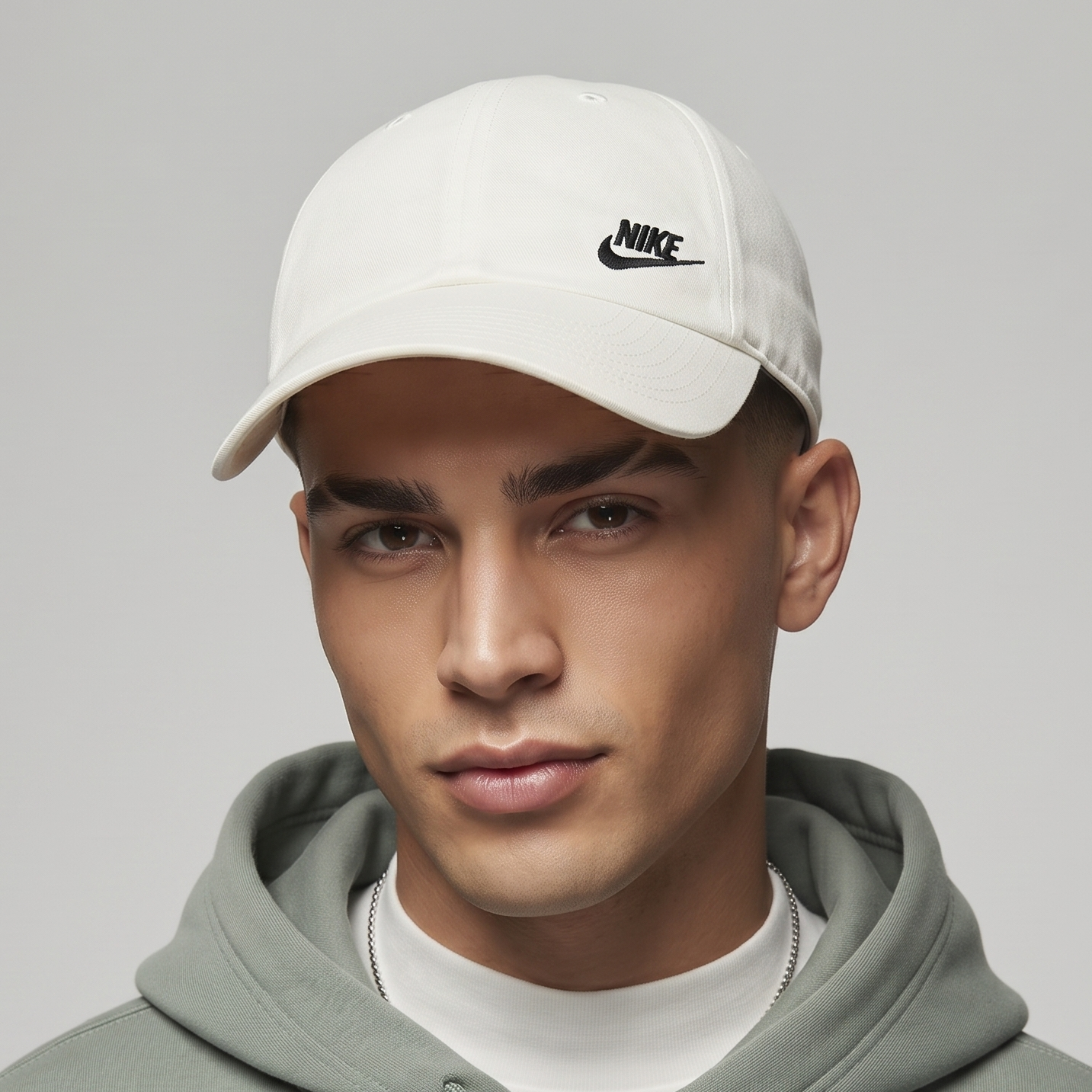 Classic Nike Heritage 86 Adjustable Cap - Off-White White Cotton Hat