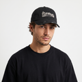Thrifted Abercrombie Embroidered Black Dad Hat | Distressed Vintage Cap
