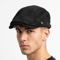 Thrifted MQUM Korea Black Driving Flat Cap - Size 57-59cm