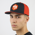 Decibel B2S Embroidered Logo Hat | Thrifted Retro Red & Navy Cap 57-59 cm