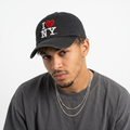 Thrifted Official I Heart NY Black Souvenir Strapback Cap 10001