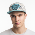 Thrifted Vintage Ei Pyöri Finnish Graphic Cap - Abstract Pattern Flat Bill Hat