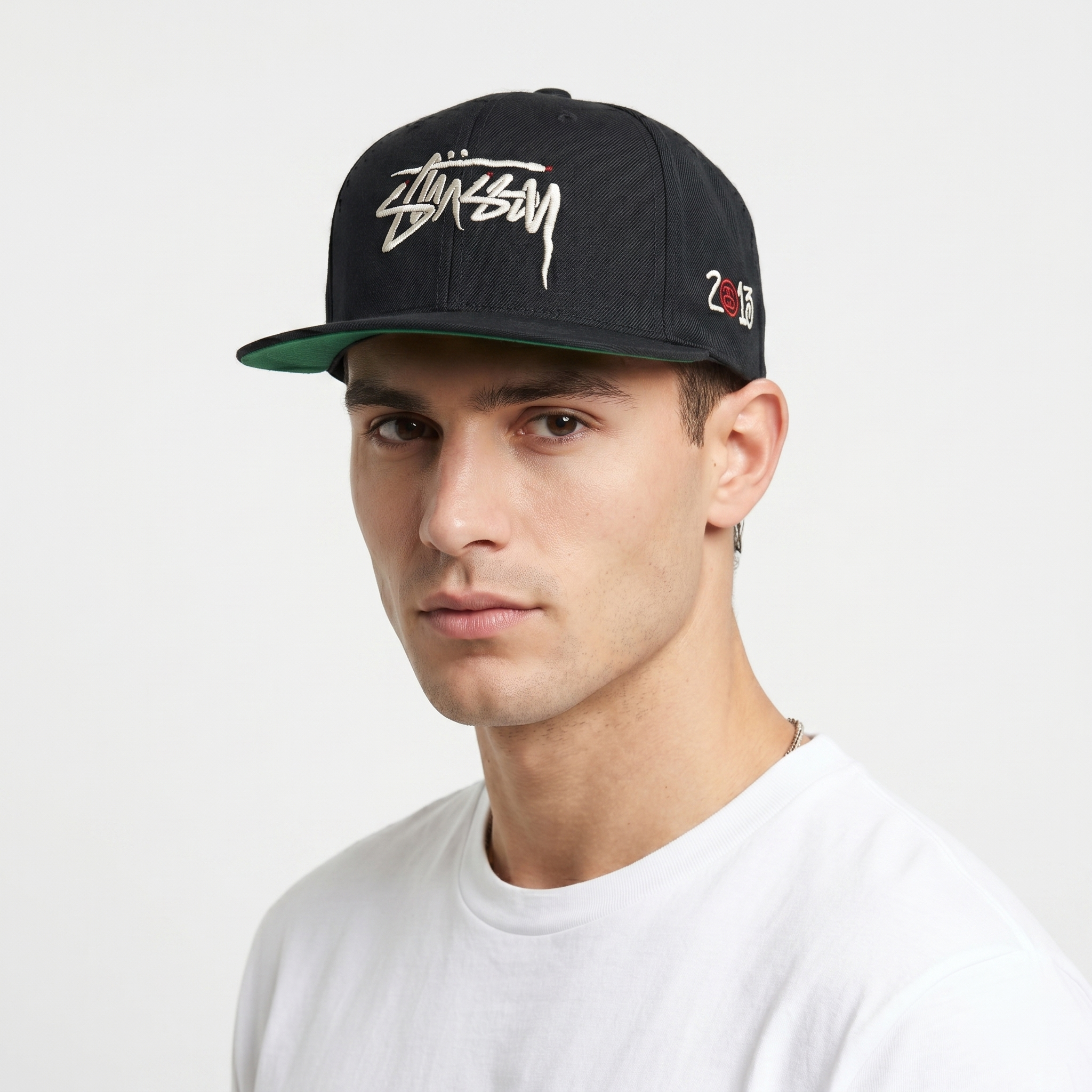 Vintage Stüssy x Yupoong "Year of the Snake" 2013 Thrifted Snapback – Black