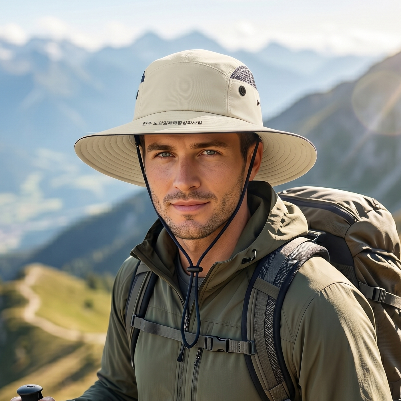 Korean Outdoor Adventure Thrifted Hat - Adjustable Cinch Bucket Cap