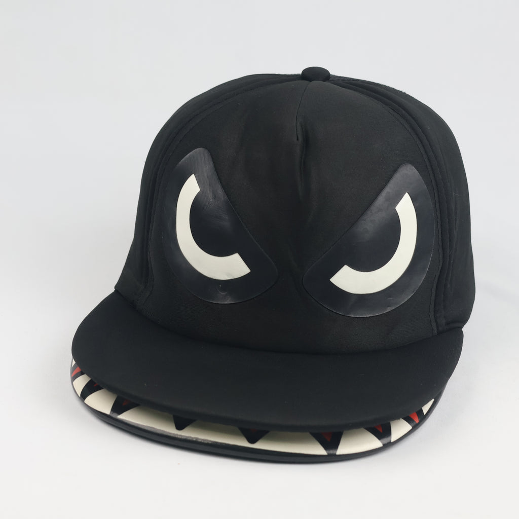 Thrifted Novelty Monster Mouth Under-Brim Graphic Trucker Cap (57-59 cm)