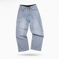 Thrifted Wide Leg Relaxed Light Blue Jeans 28-30 Waist/ J1020