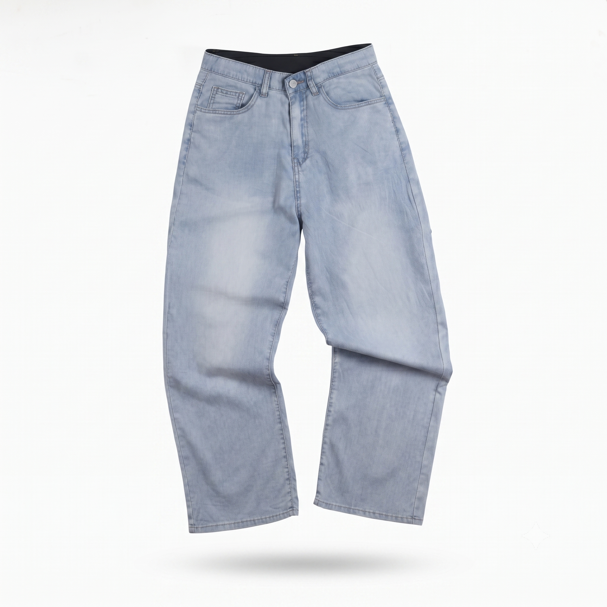 Thrifted Wide Leg Relaxed Light Blue Jeans 28-30 Waist/ J1020