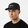 Vintage Supreme Black Camp Cap | Thrifted Adjustable Strapback Hat 56-58cm