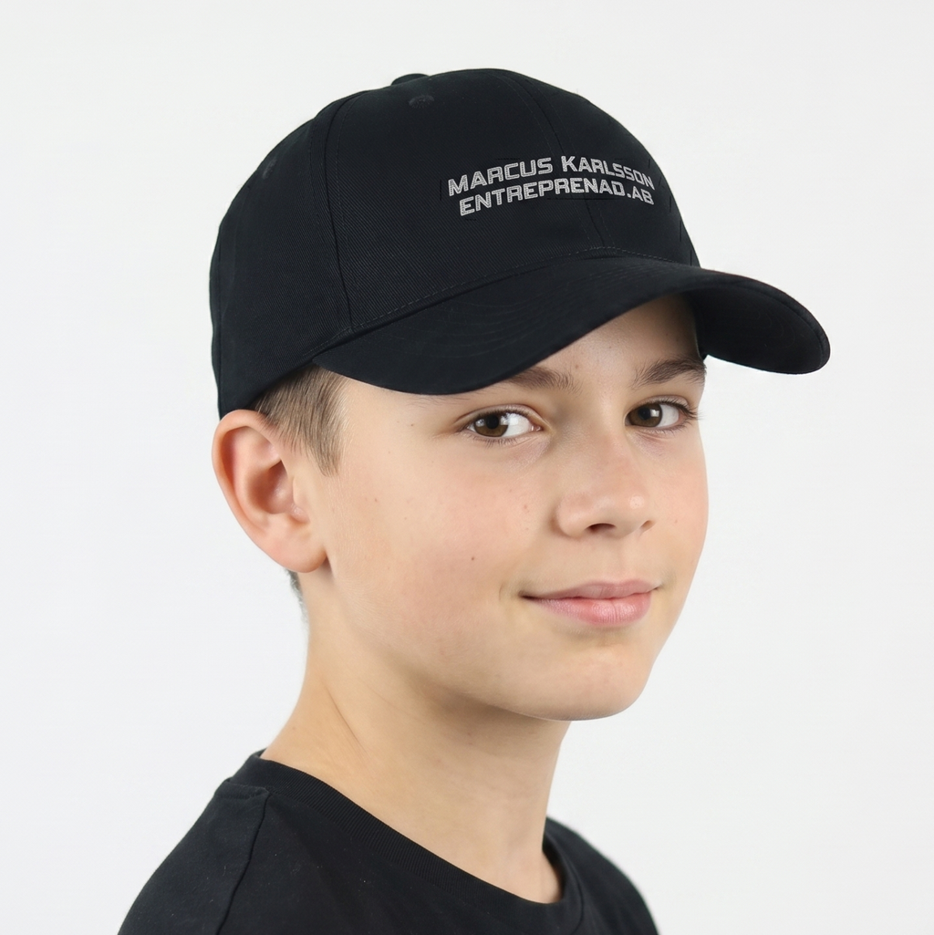 Vintage Trend Eagle Black Embroidered Cap - Swedish Business Promo Hat