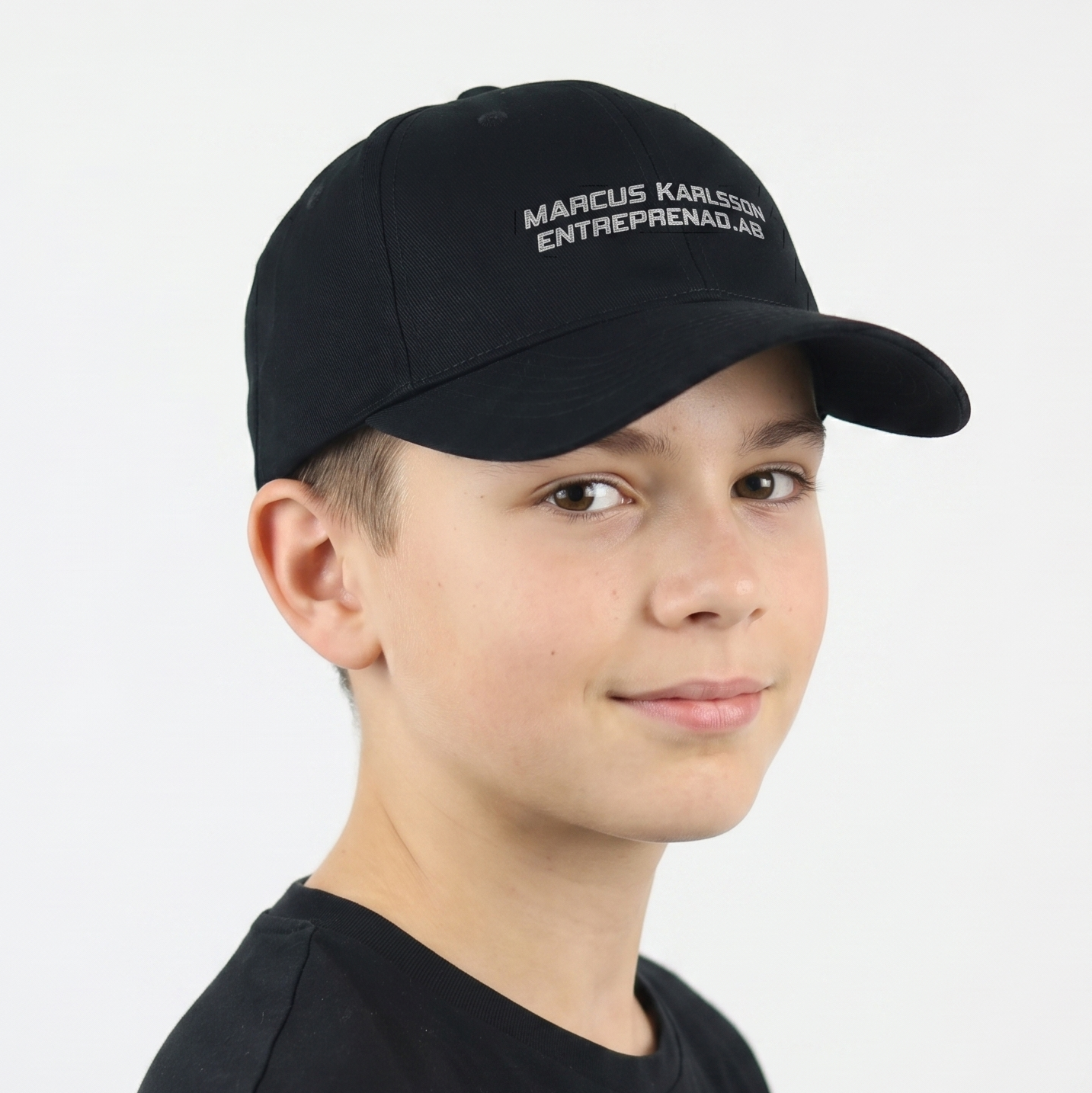 Vintage Trend Eagle Black Embroidered Cap - Swedish Business Promo Hat