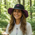 "Lafuma" Snap-Up Sun Hat - Black/Purple (55-57cm)
