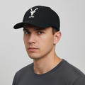 Black Alpex Embroidered Thrifted Snapback – Premium Cotton Casual Cap