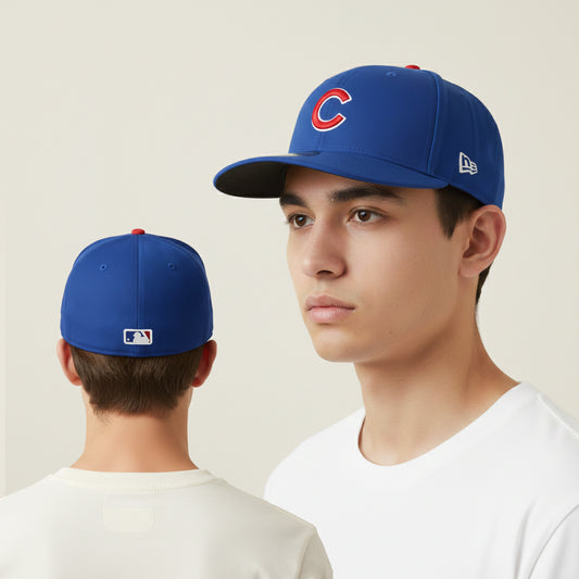Vintage Chicago Cubs MLB Thrifted Fitted Cap by New Era - Size 7 1/4