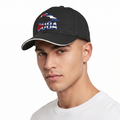 Thrifted STB Cuba Flag Map Black Cotton Cap - Size 56-58cm