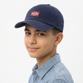 Thrifted Napapijri Geographic Baseball Hat | Navy Blue