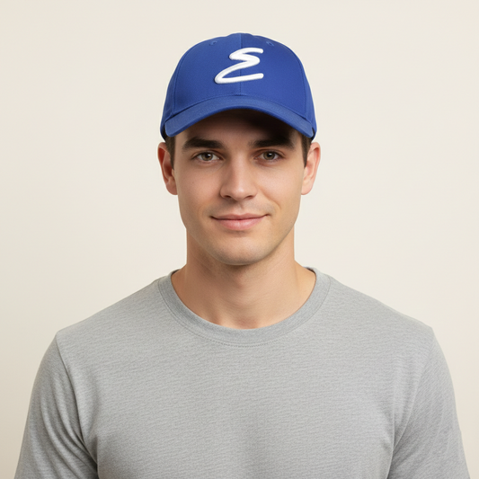 W.Angle Wide-Angle Navy Thrifted Golf Cap - Adjustable Performance Hat