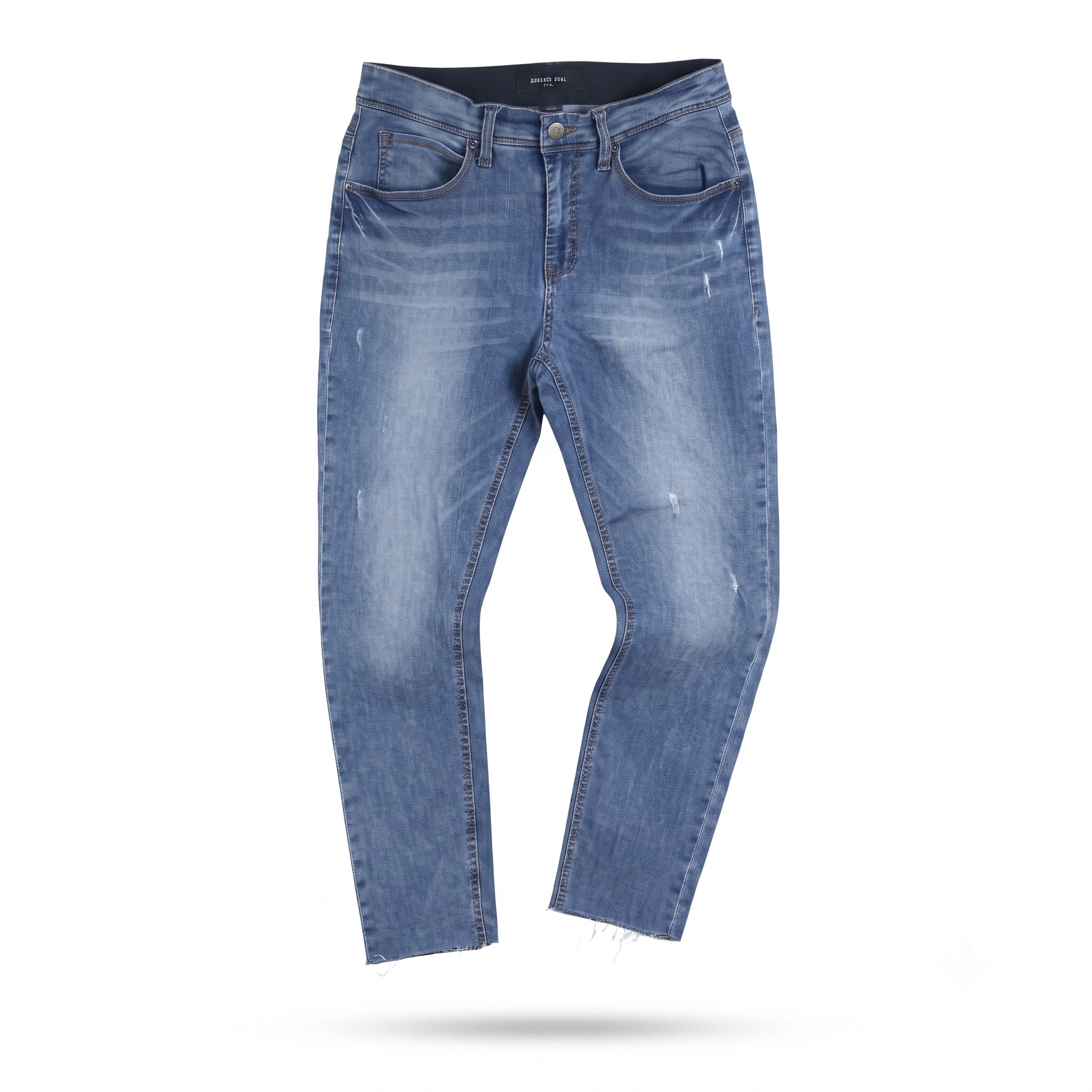 Thrifted Kenneth Cole Men's Slim Faded Blue Jeans 30 Waist/ J1017
